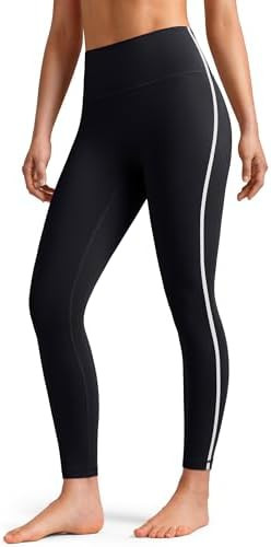 Colorfulkoala Women's Dreamlux No Front Seam High Waist Yoga Leggings with Contrast Trim 25" Inse... | Amazon (US)