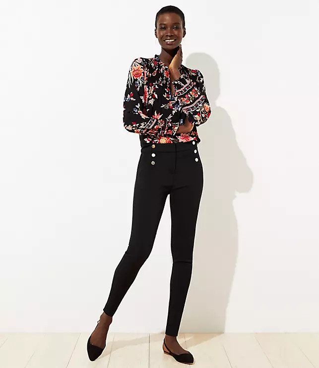 Sailor High Waist Skinny Ankle Pants | LOFT | LOFT