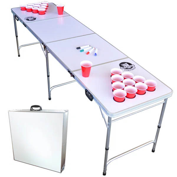 8-Foot Customizable Dry-Erase Beer Pong Set | Wayfair North America