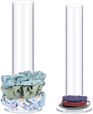 ByKen Jewelry 2PCS Acrylic Scrunchie Holder Organizer?Hair Ties Display stand,Organizer for Brace... | Amazon (US)