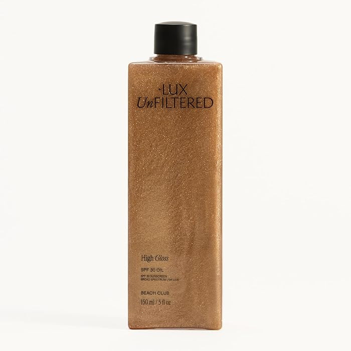 +Lux Unfiltered High Gloss N\u00b030 Shimmer Body Oil with SPF 30 - Instant Bronze Shimmering Bod... | Amazon (US)