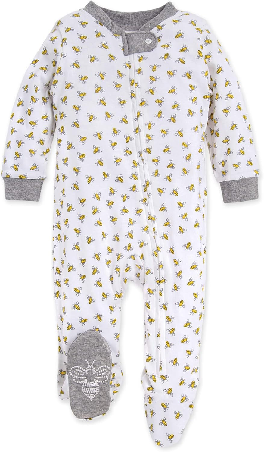 Burt's Bees Baby Boys' Sleep and Play PJs, 100% Organic Cotton One-Piece Romper Jumpsuit Zip Fron... | Amazon (US)
