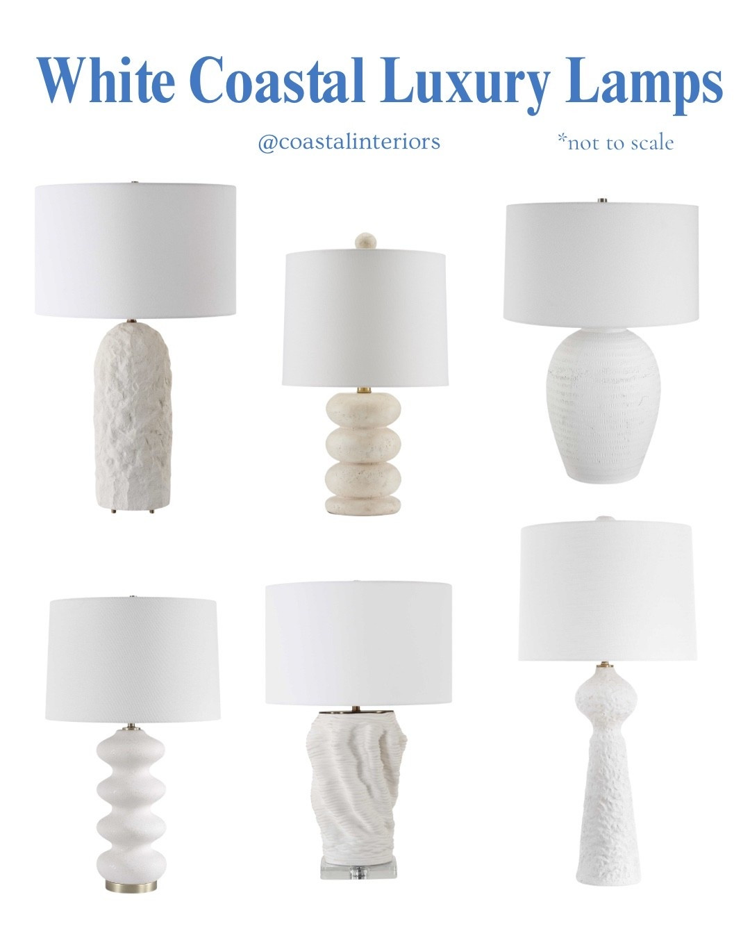 White Coastal Luxury Lamps 

#LTKSaleAlert #LTKHome
