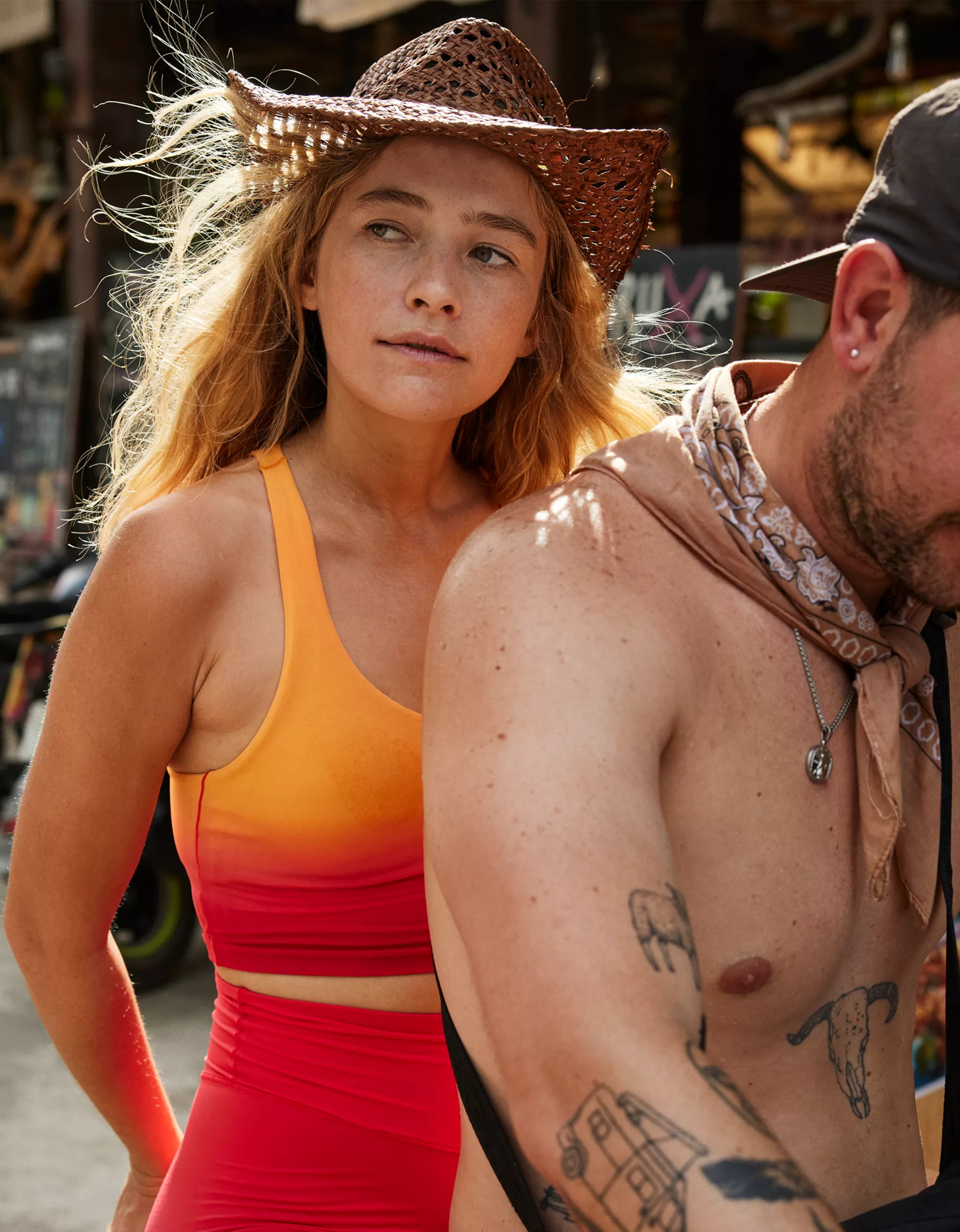 OFFLINE By Aerie Real Me Low Key Racerback Sports Bra | Aerie