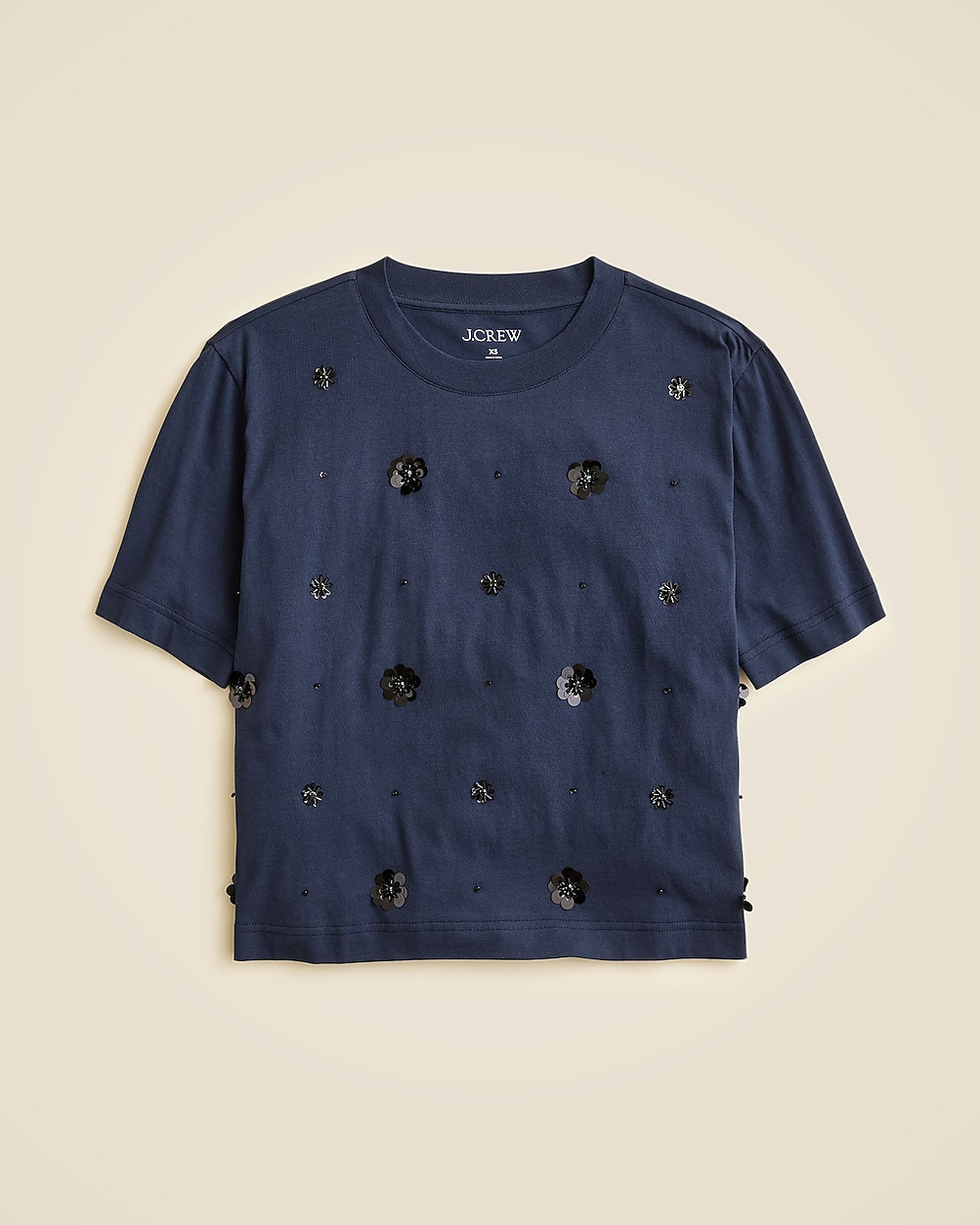 Embellished T-shirt in broken-in jersey | J. Crew US