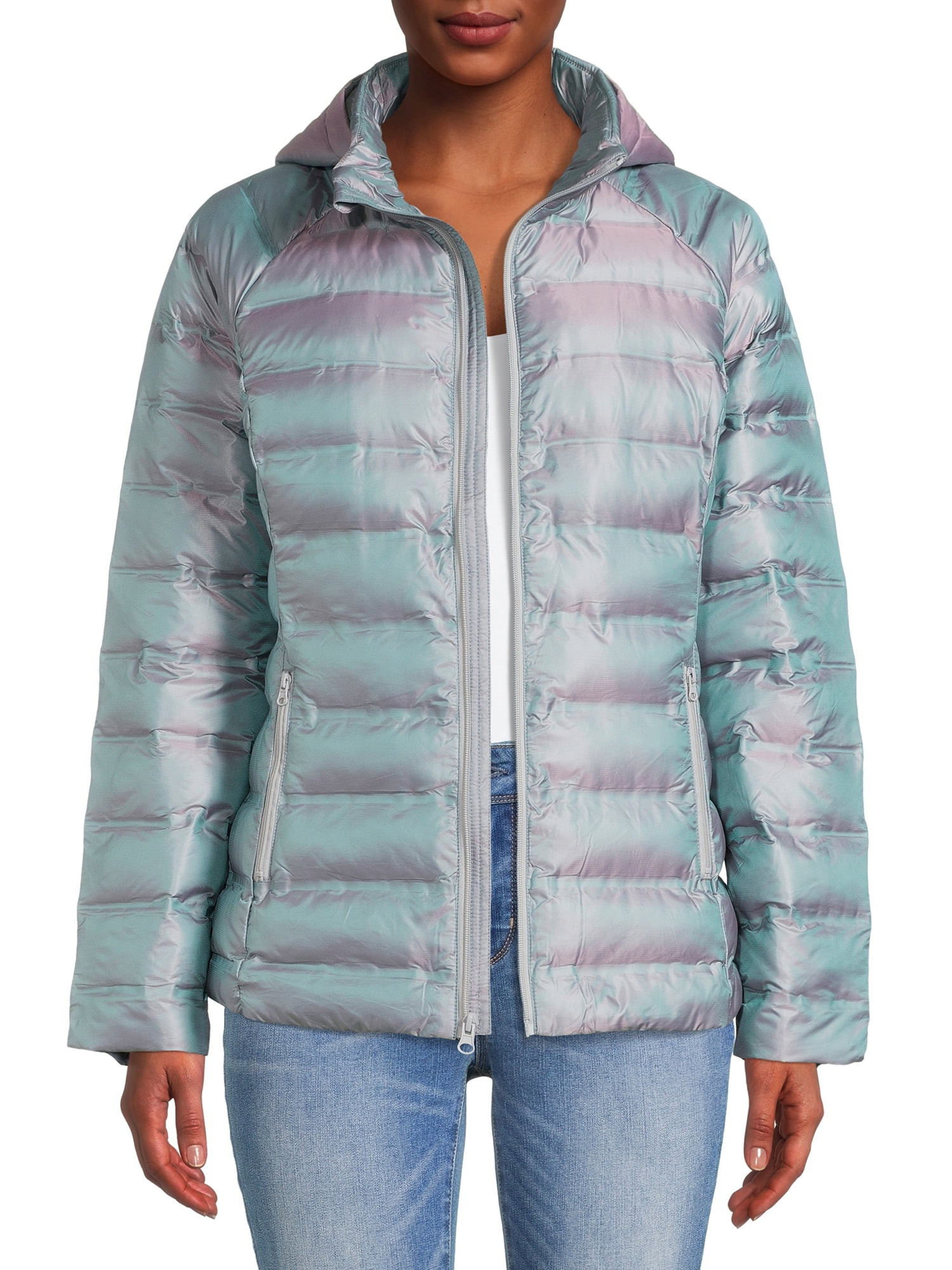 Time and Tru Women's Packable Puffer Jacket - Walmart.com | Walmart (US)