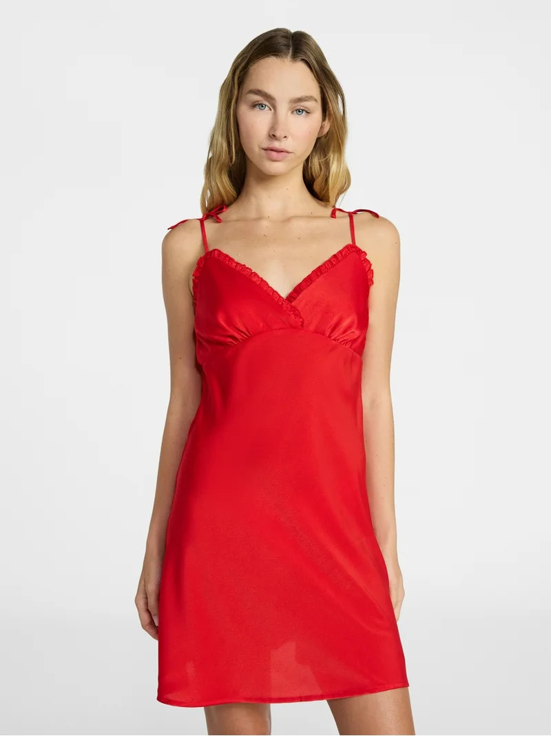 No Boundaries Sleepwear Slip Dress, Women's XS-XXL | Walmart (US)