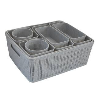 Grey Organizing Set (10-Pack) | The Home Depot