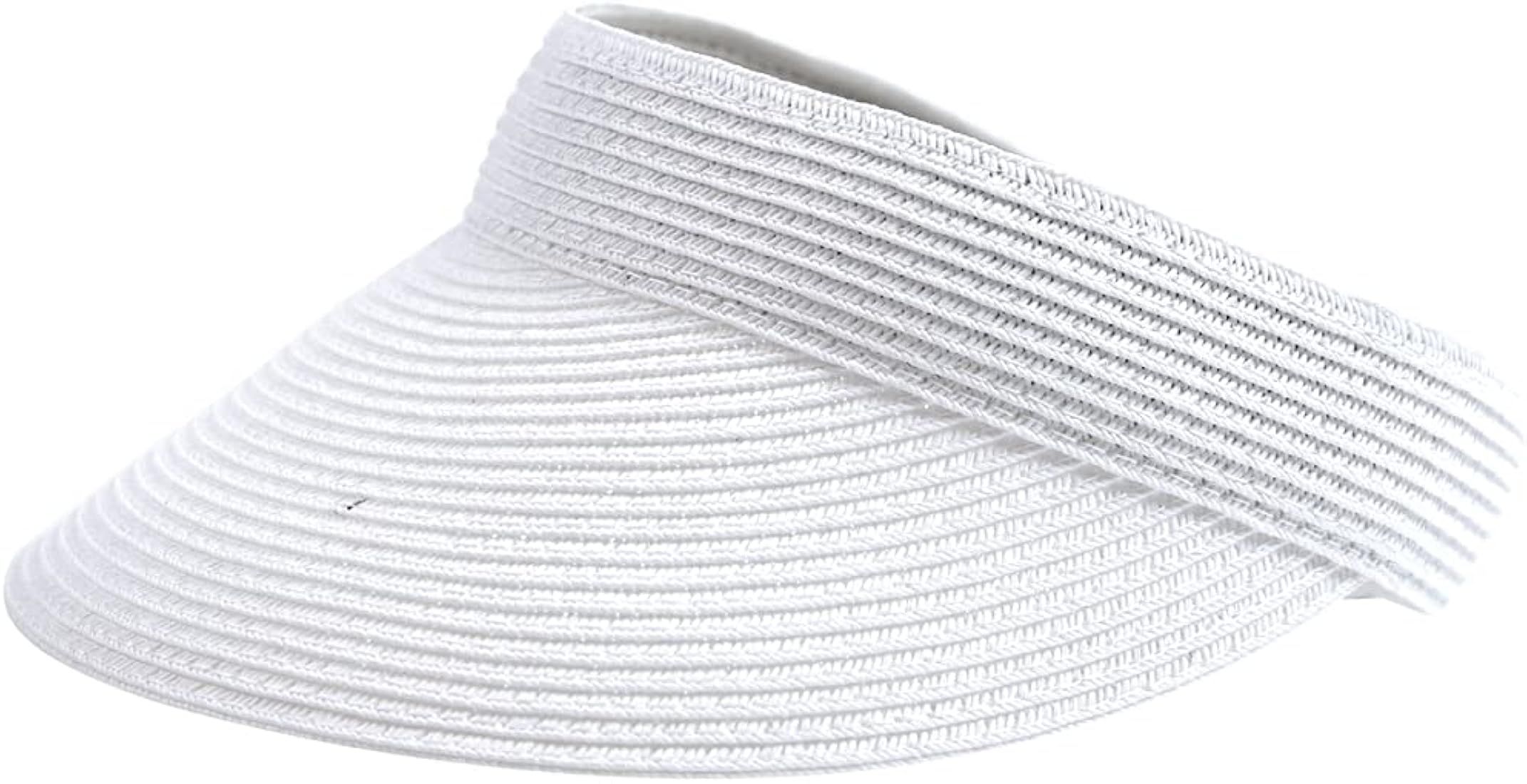 San Diego Hat Company Women's One Size Ultrabraid Visoe with Stretch Sweatband and Velcro Closure | Amazon (US)