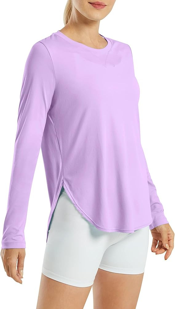 G4Free Women's UPF 50+ UV Shirts Long Sleeve Workout Sun Shirt Outdoor Gym Hiking Tops Quick Dry ... | Amazon (US)