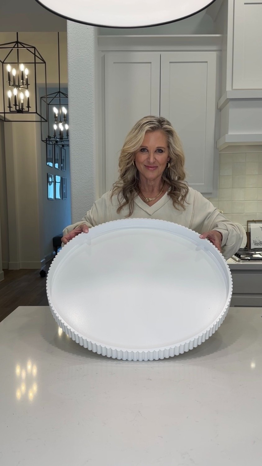 This 24 inch fluted wood tray comes in black and white and is the perfect addition to any kitchen or coffee table for styling decor! 

#LTKHome