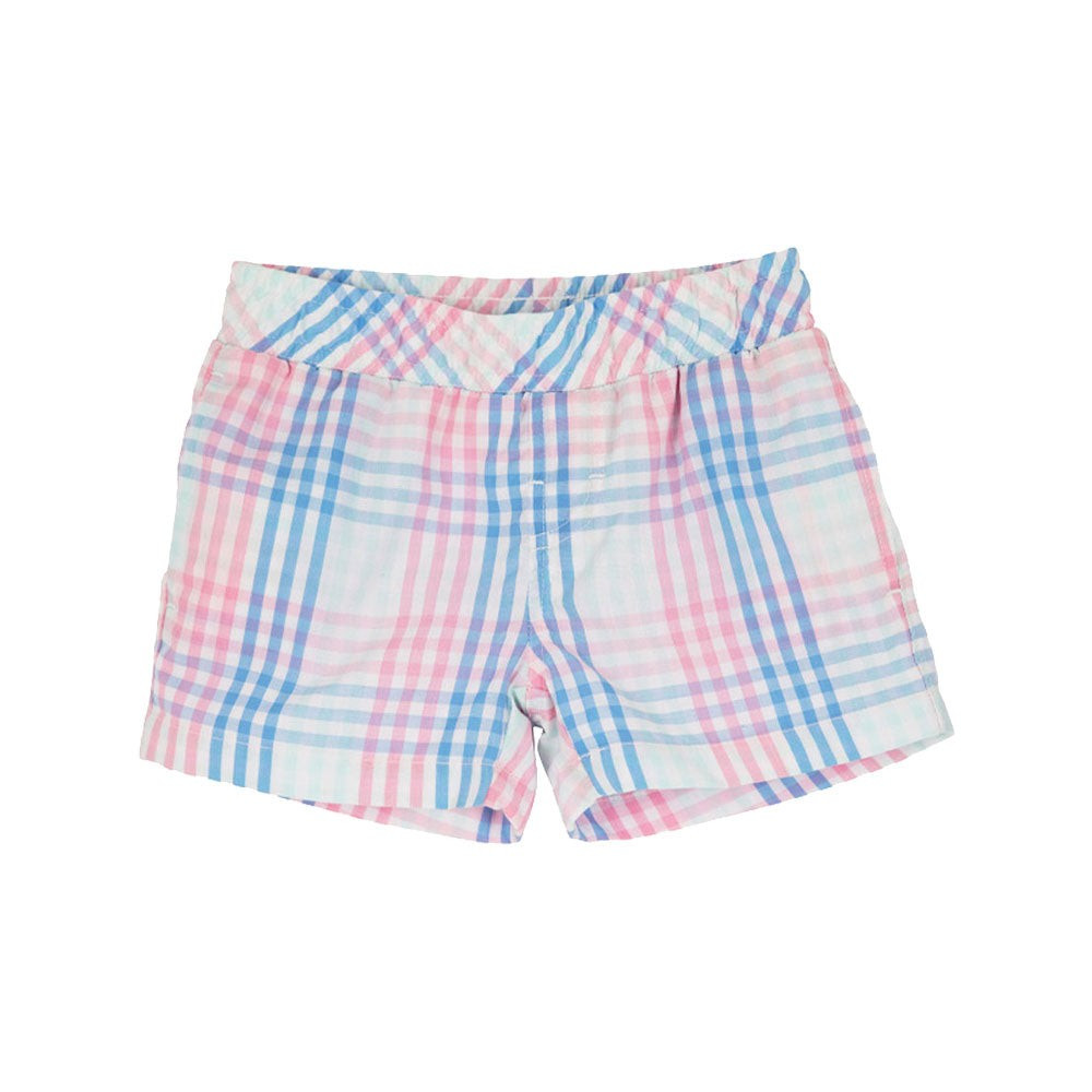 Sheffield Shorts - Spring Party Plaid with Worth Avenue White Stork | The Beaufort Bonnet Company