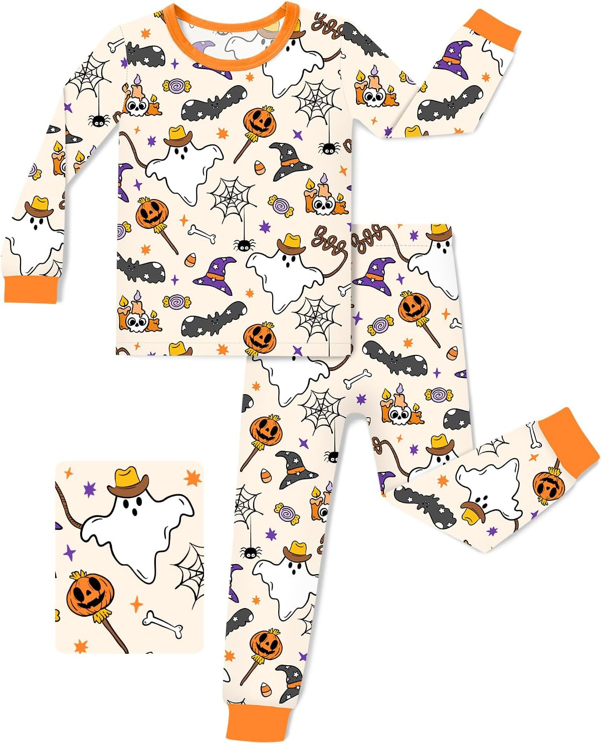babee Reshinee Bamboo Viscose Toddler Kids Pajamas Set, Long Sleeve Boys | Amazon (US)
