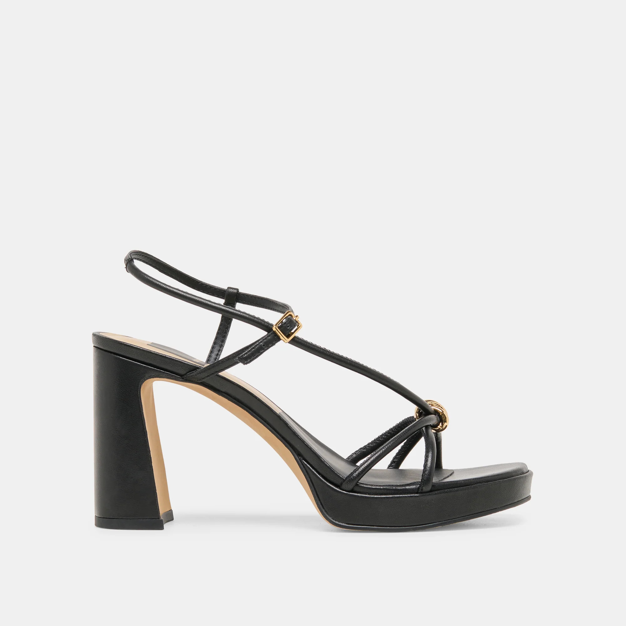 Odete Black Leather Heels | Dolce Vita | DolceVita.com