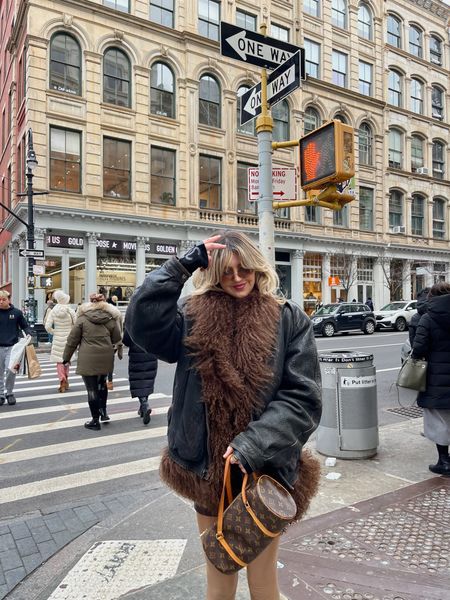 Love a statement jacket and this black leather + brown fur one is perfect 🤎🤎 

Fur coats - faux fur coat - trendy fashion - winter fashion - mob wife outfit ideas - winter outfits - must have fur coats 

#LTKSeasonal #LTKstyletip