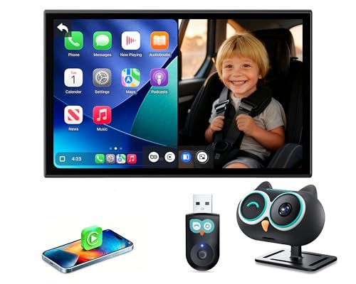 OTTOCAST Baby Car Camera Displaying on Car Screen,1080P Clear No-Glow Night Vision,Split-Screen Navigation,150°Wide Angle,Car Baby Monitor with Built-in Wireless CarPlay Cabin Care Car Adapter 2026 | Amazon (US)