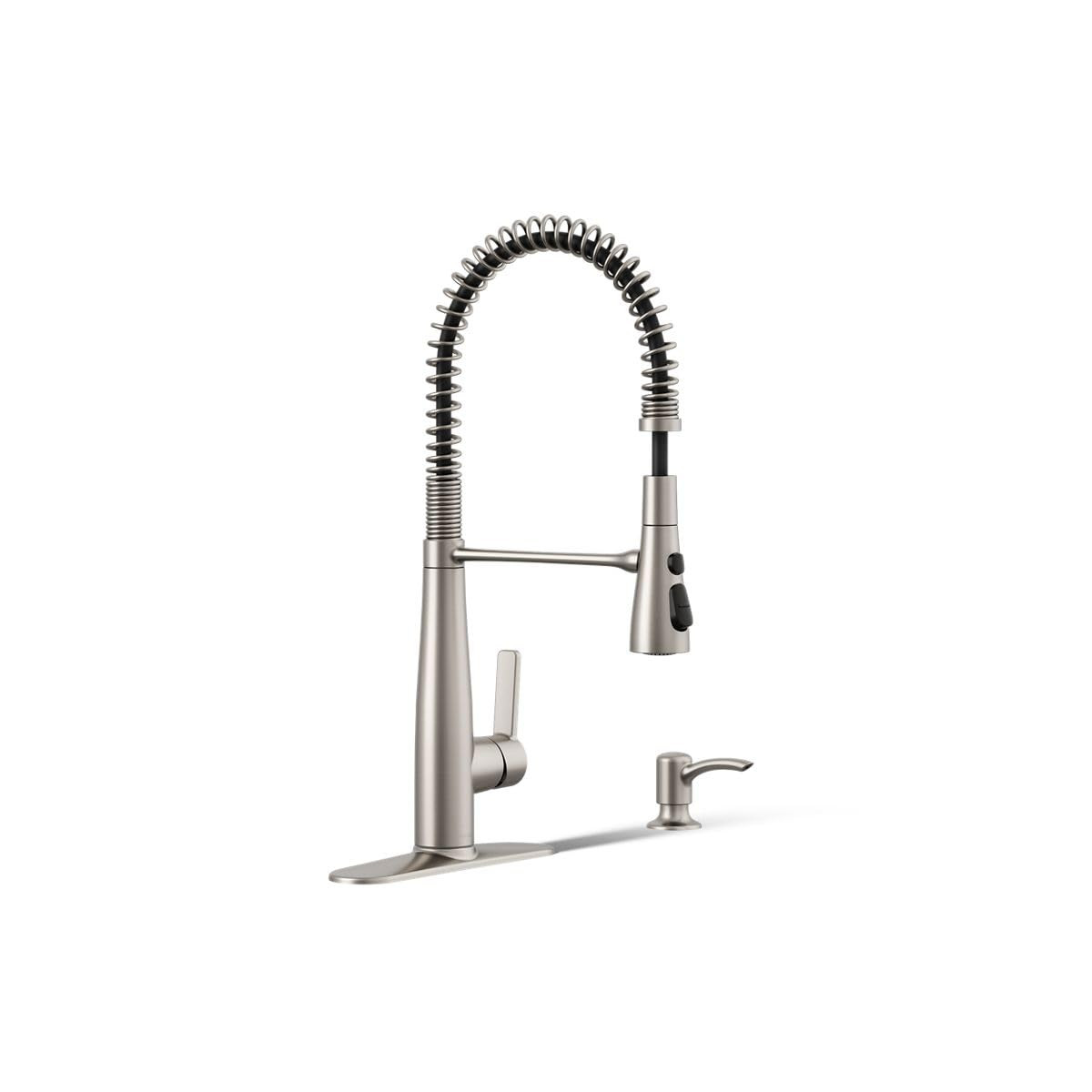 KOHLER K-R22745-SD-VS Semi-Professional Kitchen Sink Faucets with Soap Dispenser, Commercial Kitc... | Amazon (US)