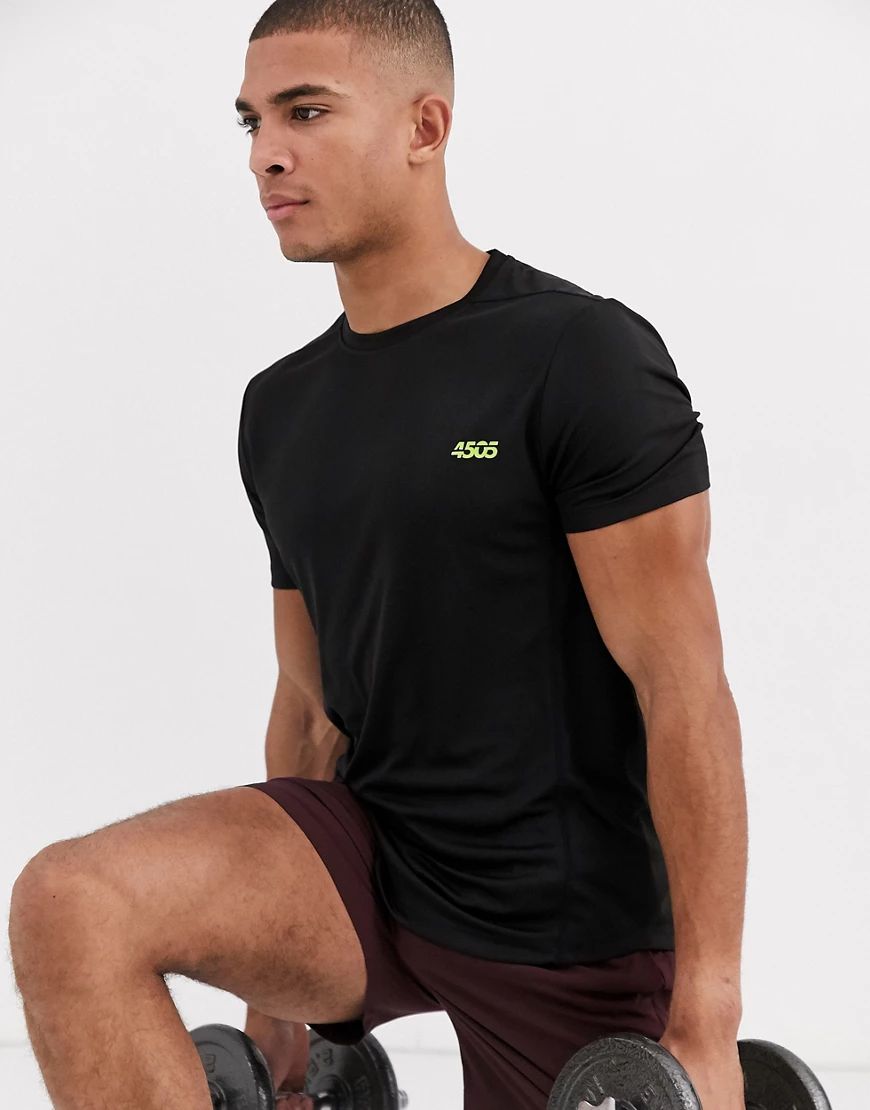 ASOS 4505 icon training t-shirt with quick dry in black-Multi | ASOS (Global)