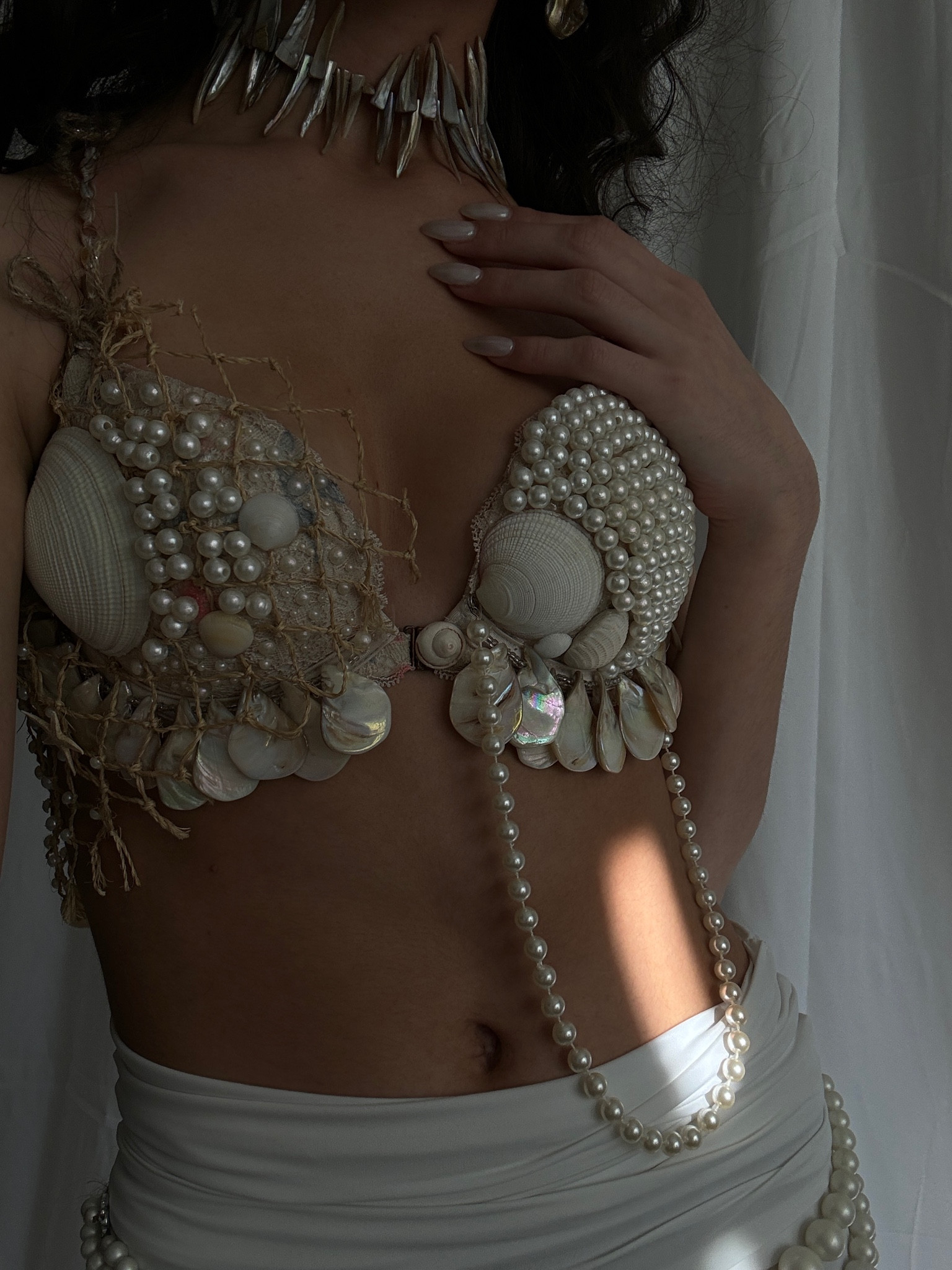 diy mermaid bra and necklace🐚🌊🧜🏼‍♀️