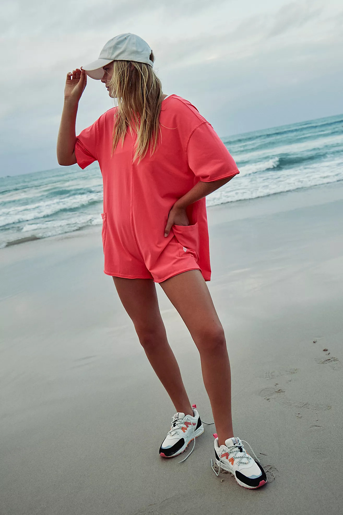 Hot Shot Tee Romper | Free People (Global - UK&FR Excluded)