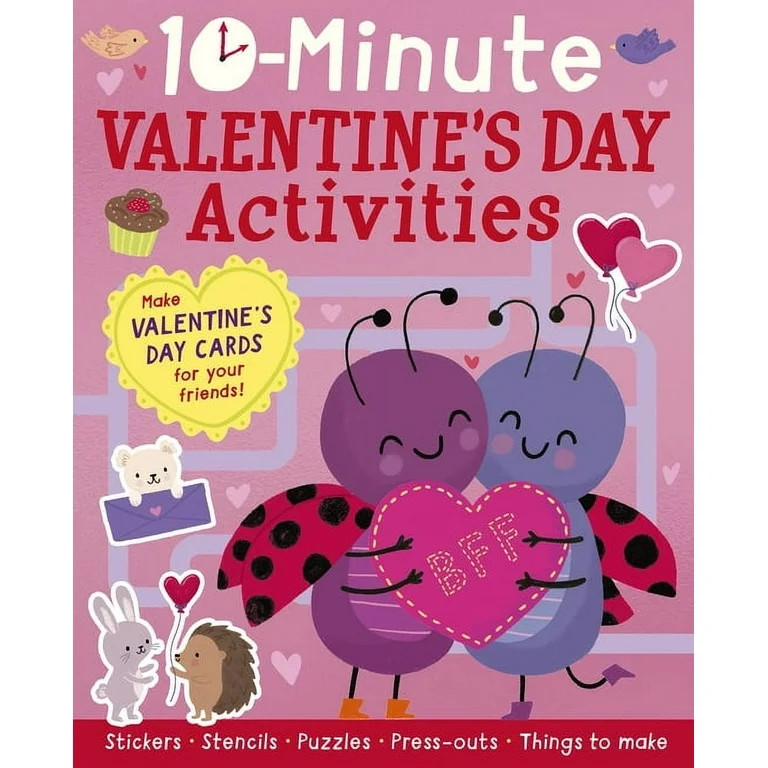 10-Minute Valentine's Day Activities: Make Valentine's Day Cards for Your Friends! (Paperback) | Walmart (US)