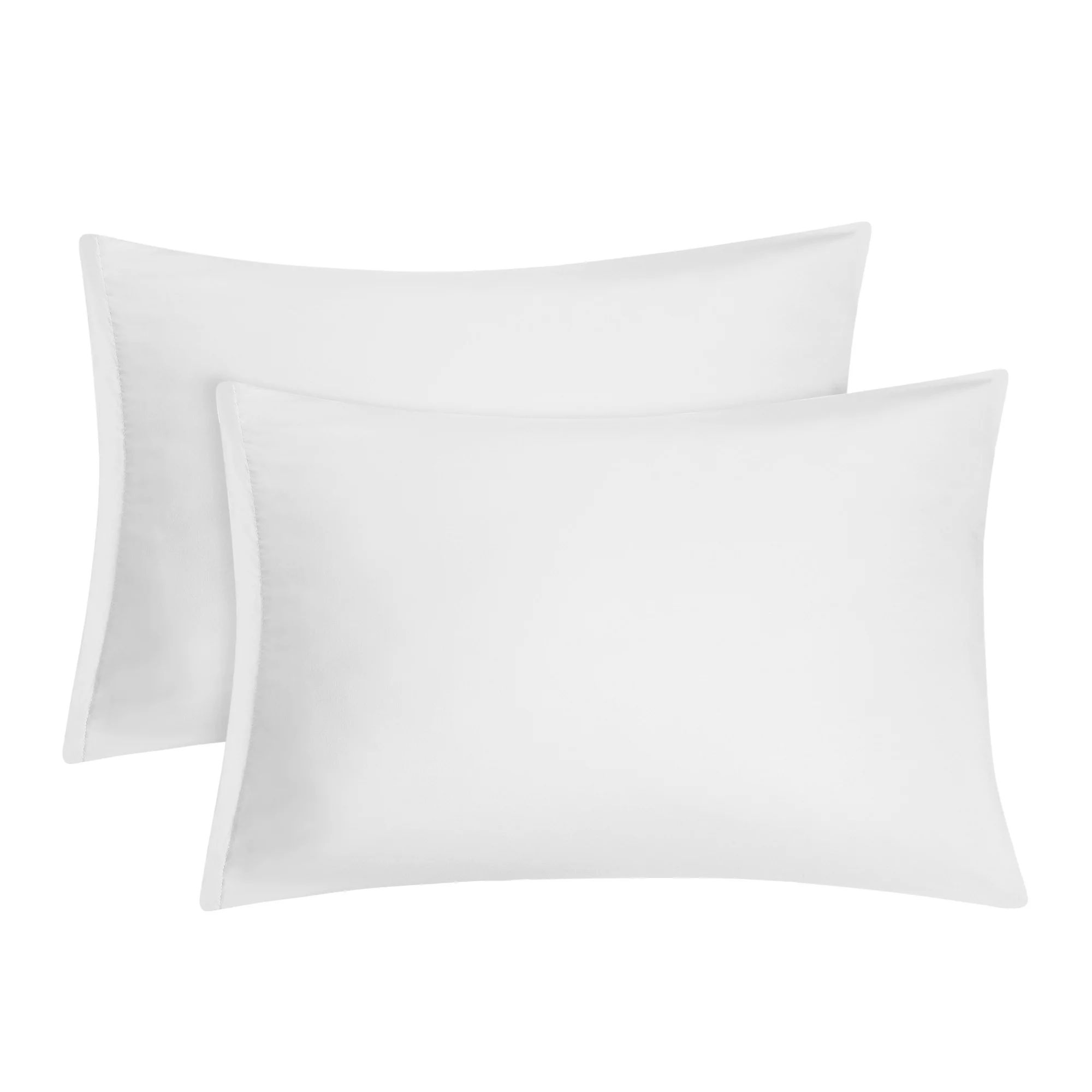 2 Pack Travel Size Pillowcases Soft 1800 Microfiber Pillow Case with Zipper Closure. White Beddin... | Walmart (US)