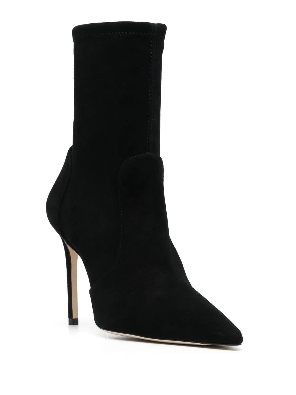 Stuart Weitzman Stuart 100mm stretch-design Ankle Boots | Black | FARFETCH | Farfetch Global