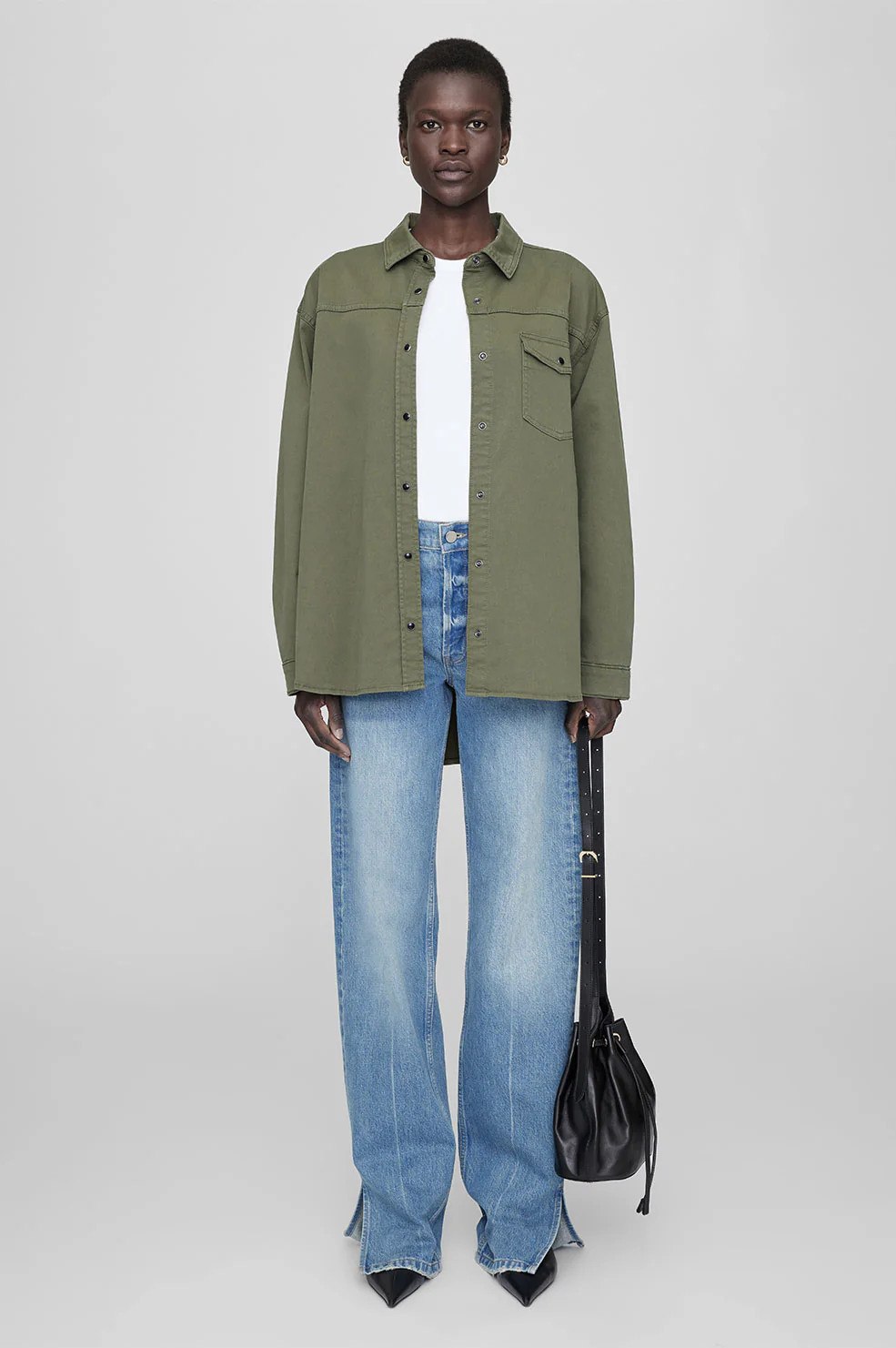 Simon Shirt - Army Green | Anine Bing