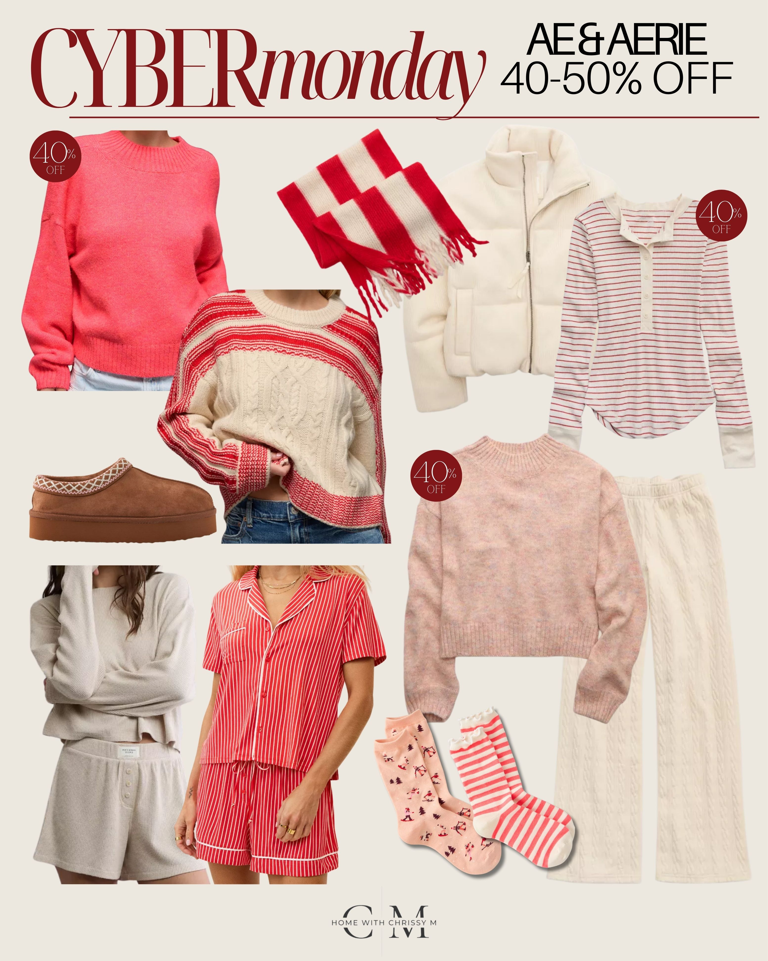 40-50% Off Everything at Aerie during Cyber Monday!
American Eagle Sale / Aerie Cyber Monday Sale / Holiday Sale / Knit Sweaters / Midi Dresses with Boots / Oversized Blazers / Puffer Jackets / Neutral Cardigans  / Button-Up Shirts / Layered Tops / Ankle Booties / High-Waisted Jeans / Utility Jackets / Ribbed Knit Tops / Winter Coats / Cotton Turtlenecks / Neutral Jumpsuits / Leather Crossbody Bags / Warm Beanies / Wide-Leg Trousers / Knit Midi Skirts / Oversized Flannel Shirts / Neutral Loafers / Slip Dresses with Layers / Winter Scarves / Earth-Tone Accessories / Oversized Sweaters and Cardigans / Fair Isle Sweaters / Winter Accessories / Warm Layers / Thermal Layers / Waterproof Snow Boots / Ugg Boots /  

 #LTKCyberWeek #LTKHoliday #LTKSaleAlert