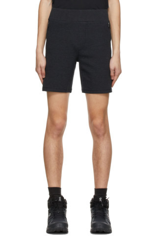 JACQUES - Black Signature Jogger Shorts | SSENSE