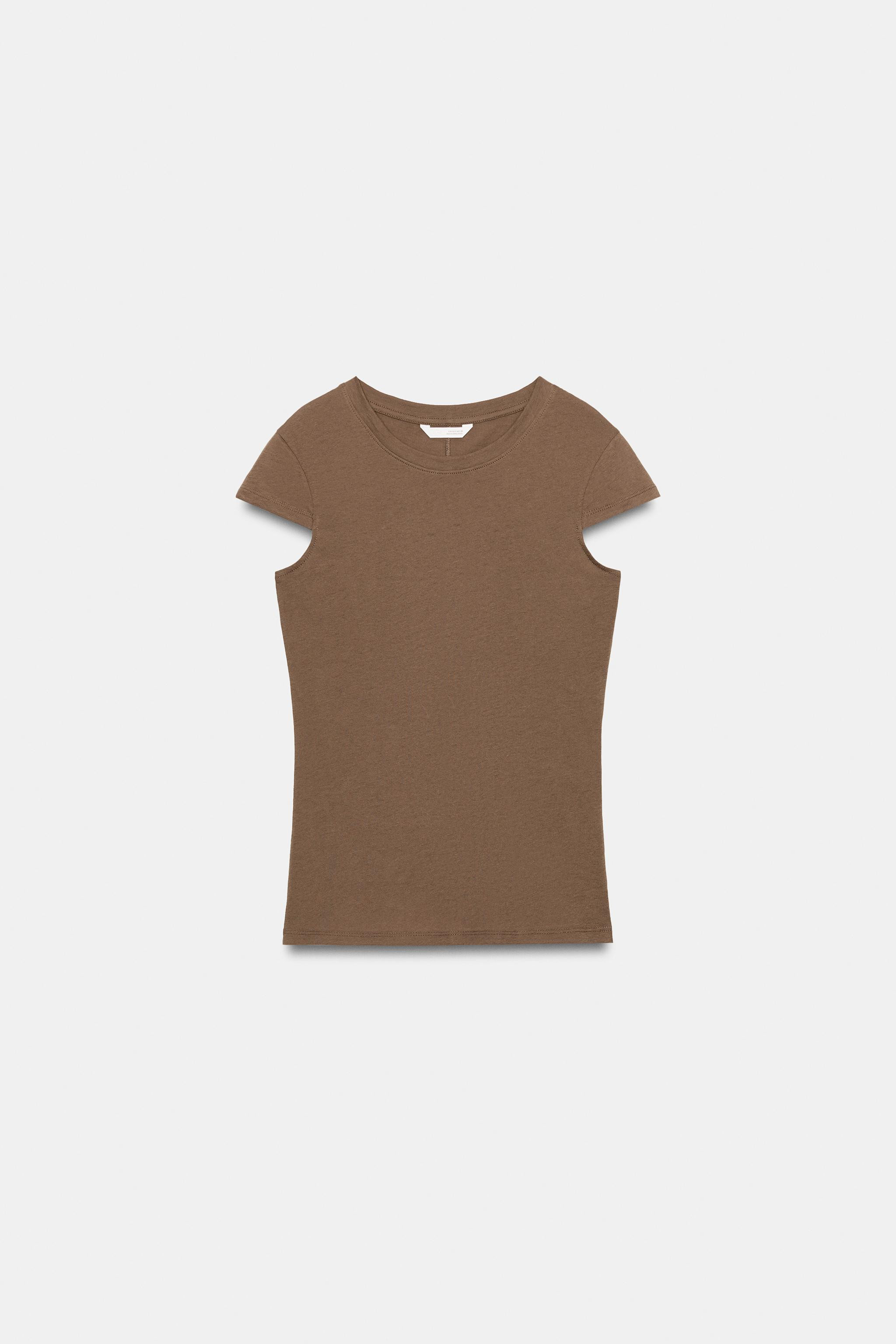 MINIMAL SHORT SLEEVE T-SHIRT | Zara US