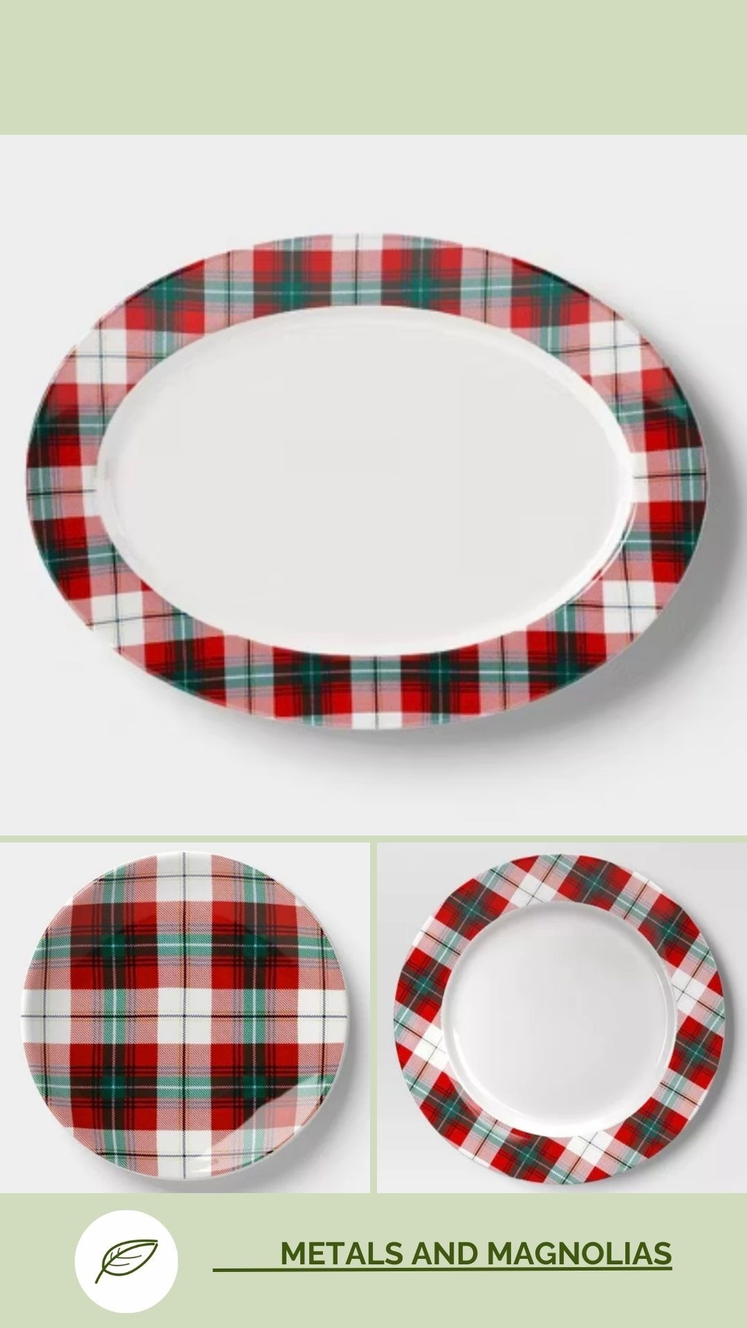 Plaid Plates 

#LTKSeasonal #LTKHome #LTKHoliday