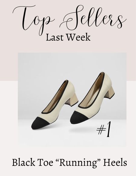 Last week’s number one best seller: black toed running heels!

#LTKFind #LTKSeasonal #LTKshoecrush