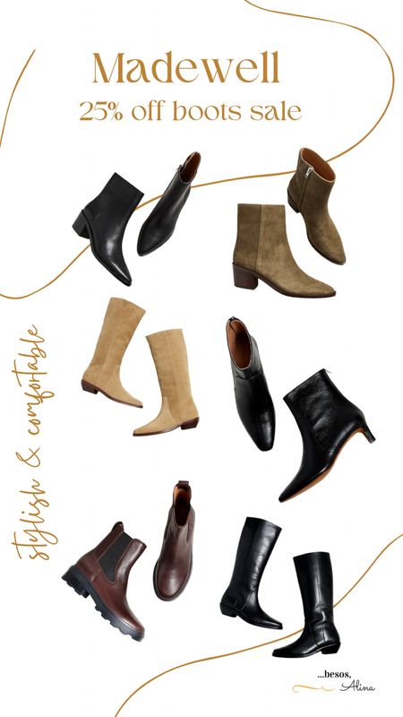Madewell is having 25% off their boots and I’m literally having a hard time deciding which to get. Their leather is so good 