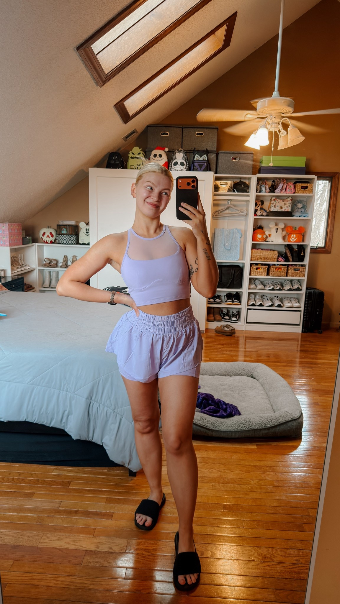 POPFLEX set in digital lavender 

Top - size small 
Shorts - size medium 

#LTKdayinmylife #LTKgrwm #LTKootd