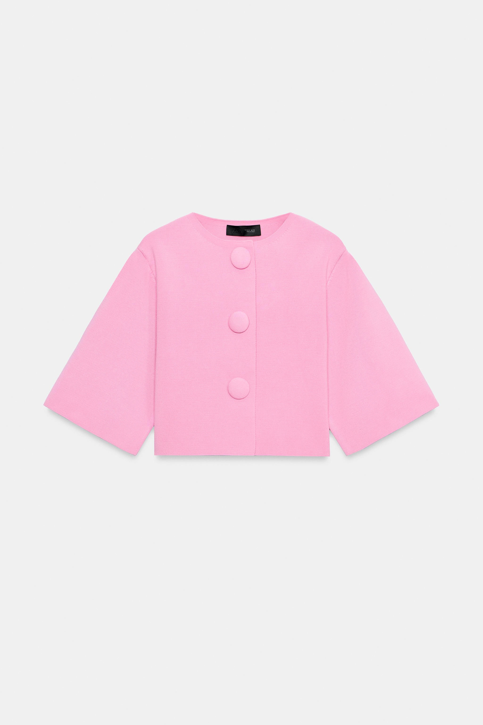CARDIGAN WITH COVERED BUTTON | Zara UK