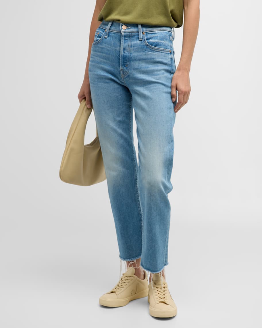 MOTHER The Tomcat Ankle Fray Jeans | Neiman Marcus