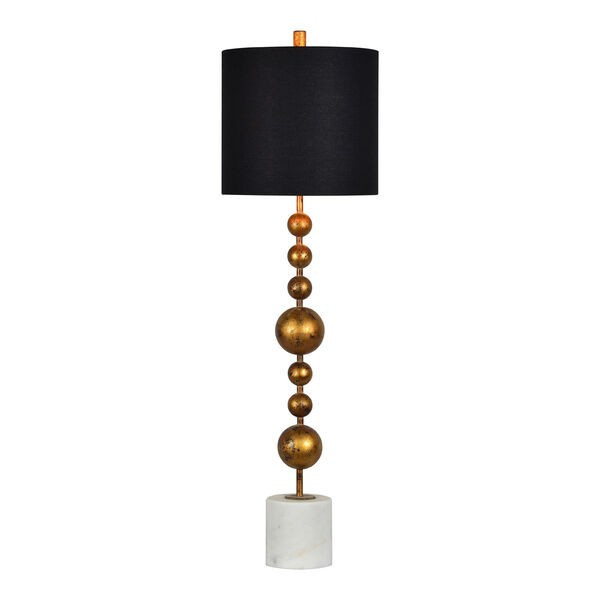 Meredith Old World Gold One-Light Table Lamp Set of Two | Bellacor