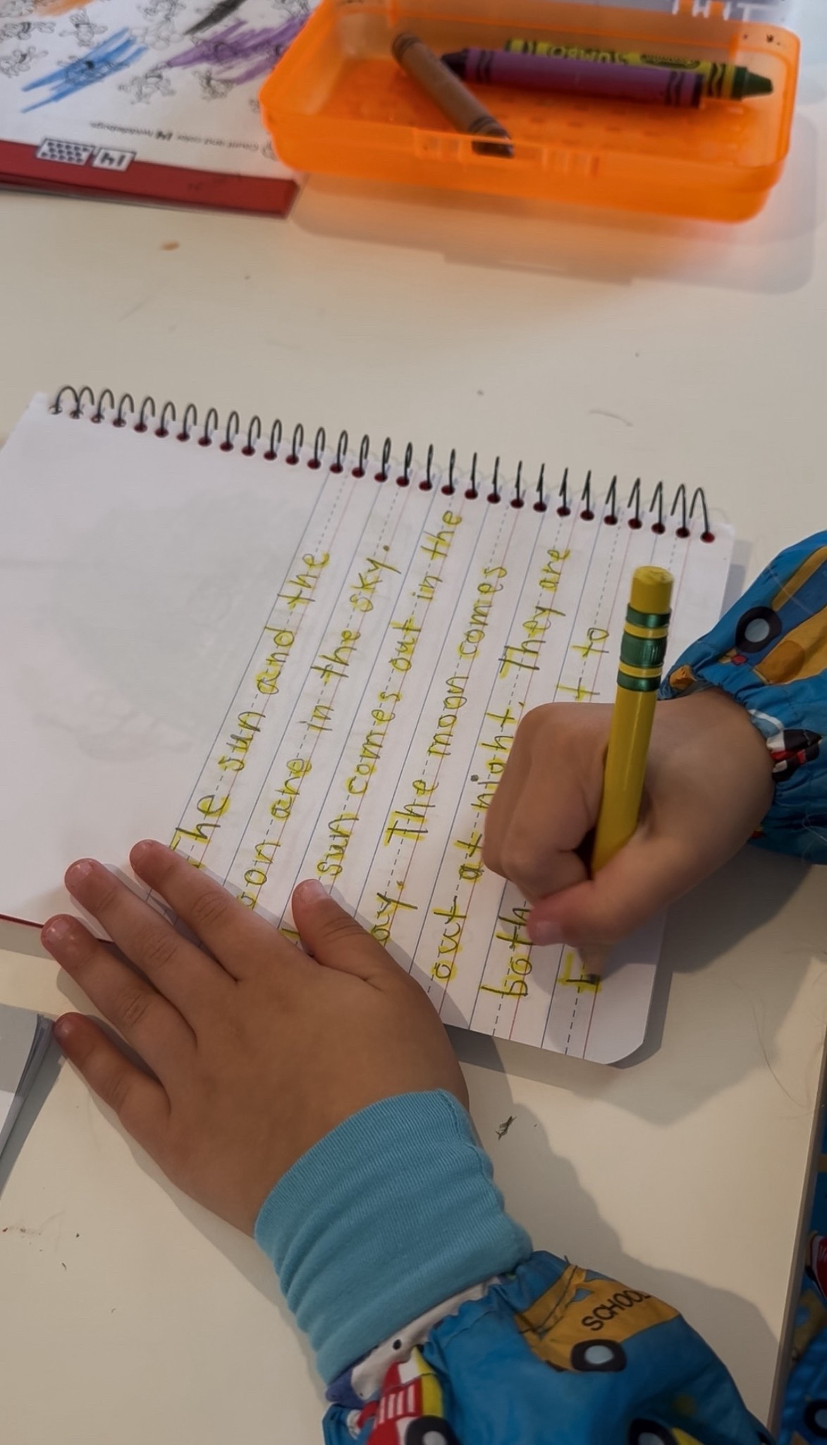 Kids can practice writing with these primary spiral notebooks that include handwriting lines and space for illustration. Add these My First triangular pencils from Ticonderoga to assist with proper grip!

#LTKKids #LTKmomlife #LTKHome
