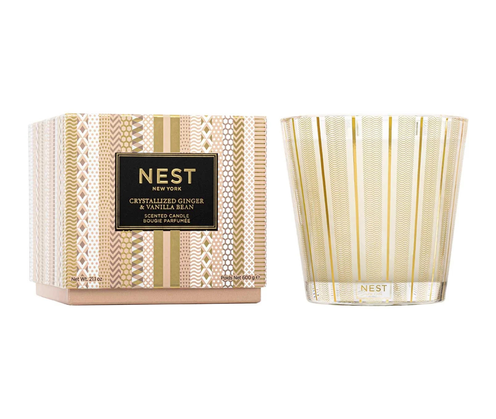 Crystallized Ginger &amp; Vanilla Bean 3-Wick Candle | NEST Fragrances
