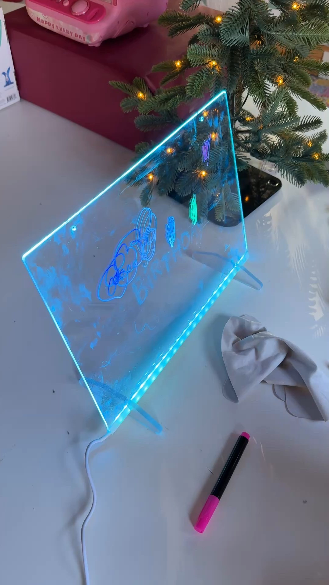 The kids have been having sooo much fun with this light up drawing board  