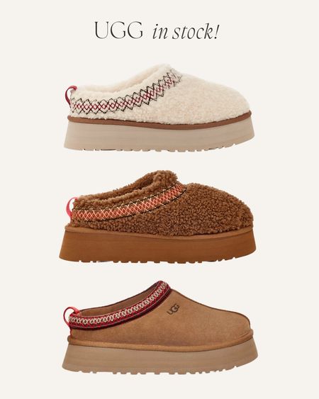 Loved this style last year & again this year! Platform is super comfy you can wear inside or outside. I wore mine soo much last fall/winter - this new Sherpa is way too cute  True to size I’m a 7.5/8 and buy the 8! If you’re between an 8 and 8.5 i would size up to a 9.. hope that helps!! 