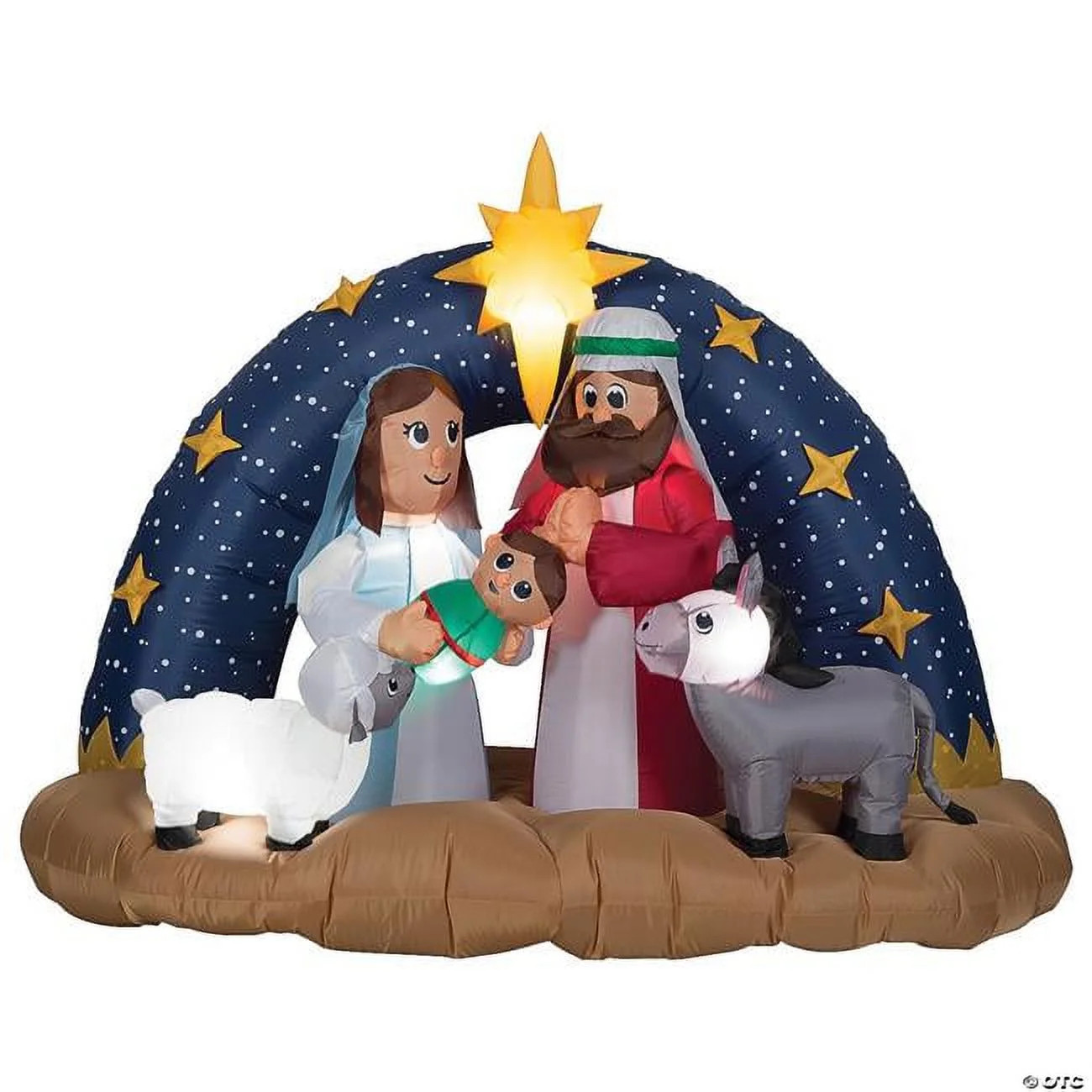 Gemmy SS882520G 78 in. Airblown Snowy Night Nativity Scene Inflatable Christmas Outdoor Yard Deco... | Walmart (US)