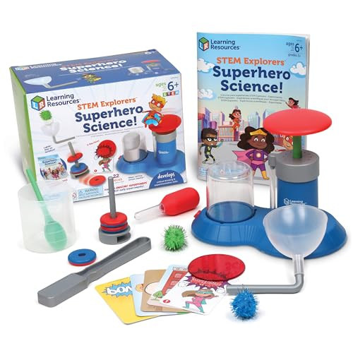 Learning Resources STEM Explorers Superhero Science!, 21 Pieces, Ages 6+, Science Kit, STEM Toys, Science for Kids | Amazon (US)