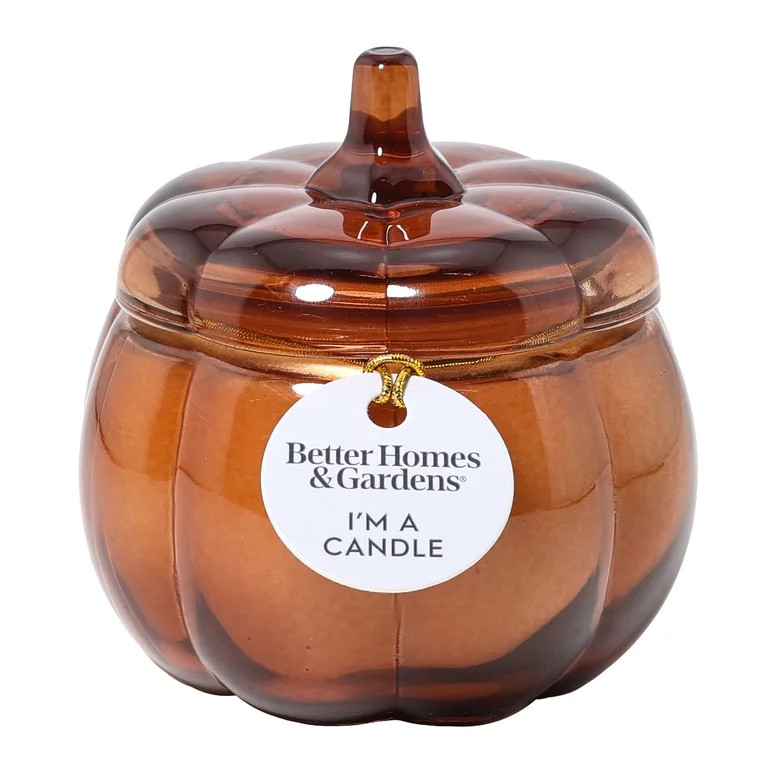 Better Homes & Gardens Farm Apple Pumpkin Scented 1-Wick 5 oz Pumpkin Jar Candle | Walmart (US)