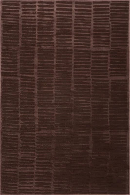 Brown Cranbury Plush Textured Washable 2' 8" x 8' rug | Rugs USA