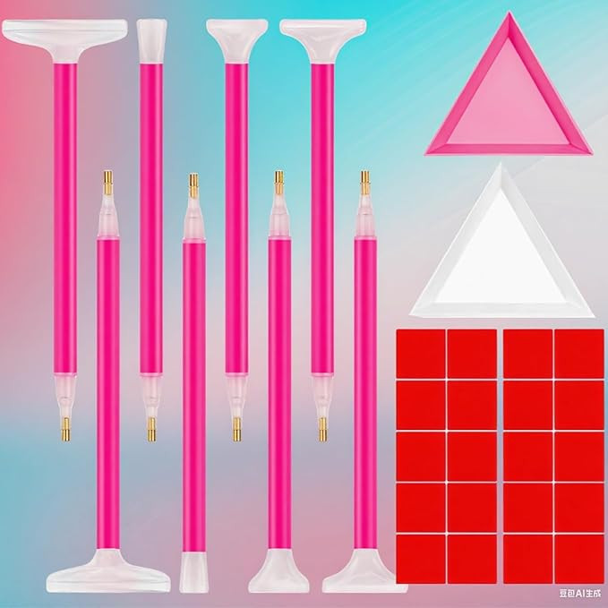 30-Pack Rhinestone Picker Tool Kit - 8Pcs Rhinestone Dotting Pens with Dual-Ended Tips(4 Sizes) +... | Amazon (US)