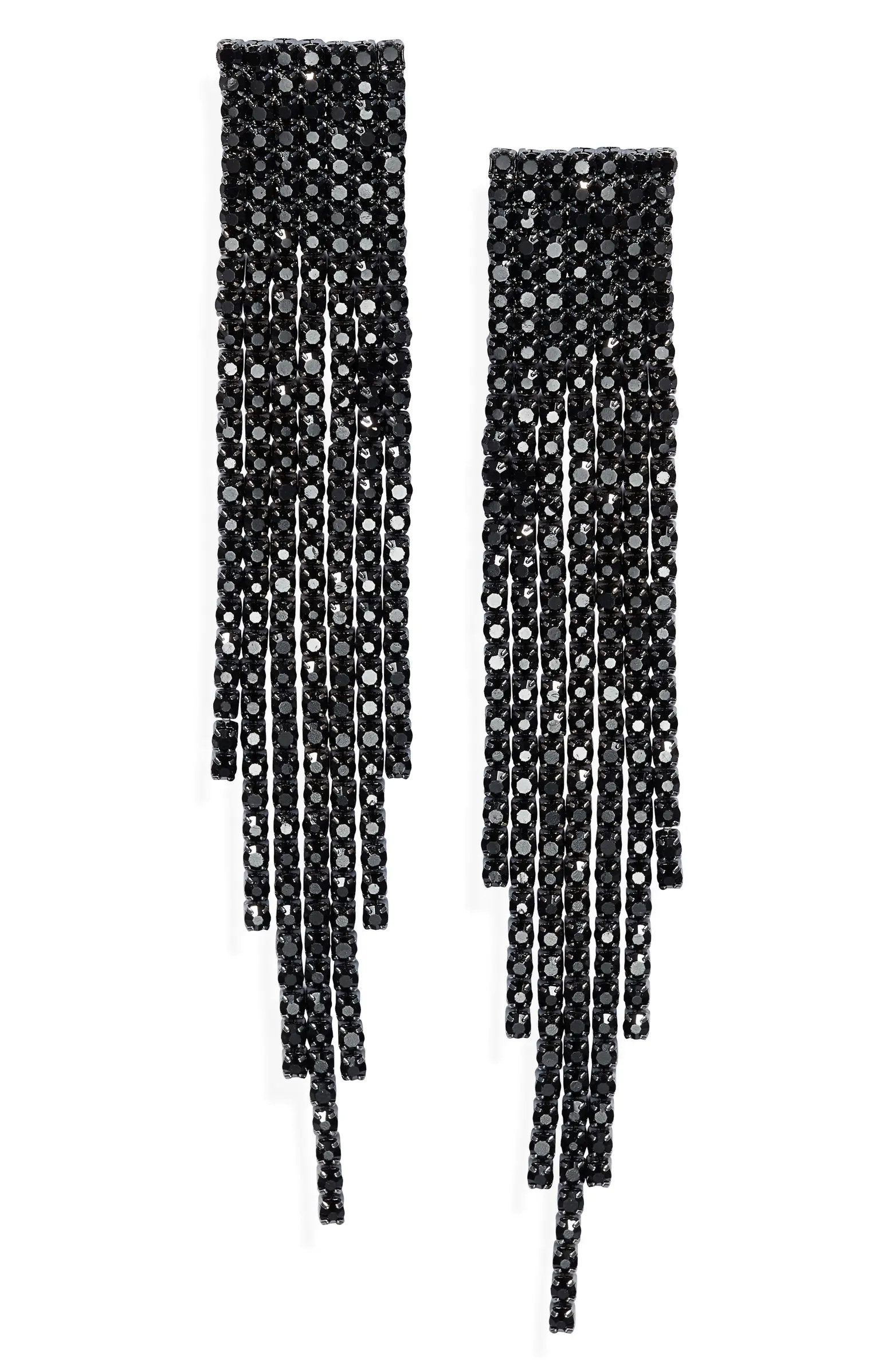 Waterfall Rhinestone Fringe Earrings | Nordstrom