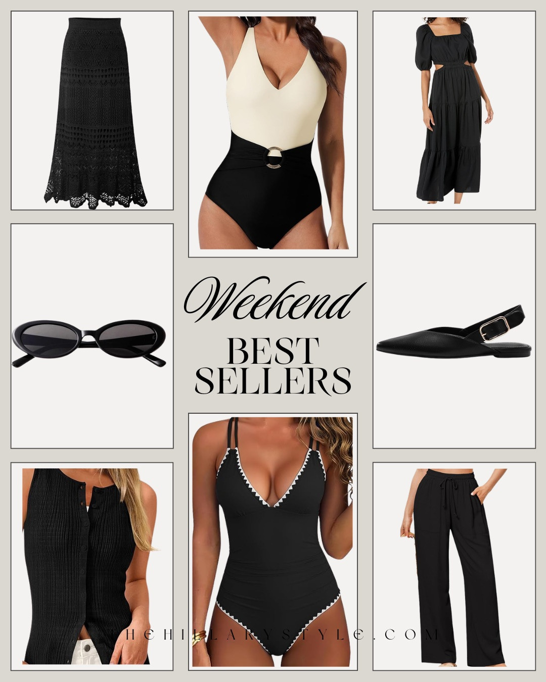 WEEKEND BEST SELLERS — CHIC & ON TREND! From CLASSIC BLACK DRESSES and FLAT SLINGBACKS to FLATTERING SWIMSUITS and ELEVATED BASICS, these are the pieces everyone is loving right now. Timeless, versatile, and so good for the price.

#Amazon #TheHillaryStyle #AmazonFashion #WeekendStyle #BestSellers #ChicStyle #LuxuryForLess #DesignerLookForLess #SummerStyle #WardrobeStaples 

 #LTKU #LTKOver40 #LTKHome