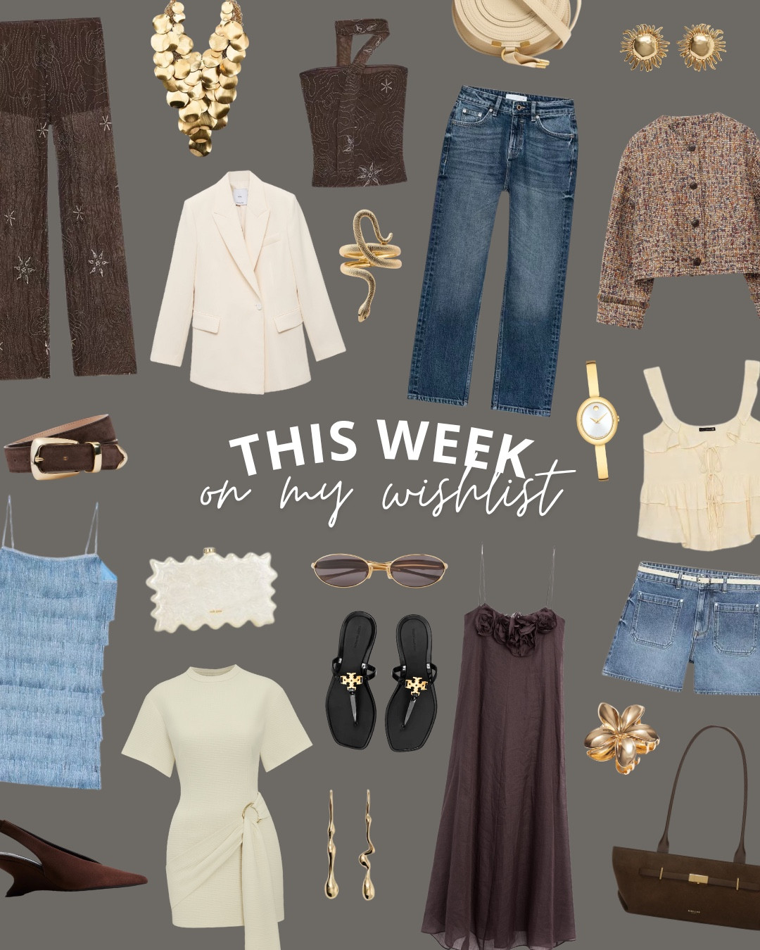 This week’s wishlist turned into 5 dreamy summer outfit ideas you can actually wear — whether you’re sipping an espresso in Nice, strolling through an art gallery, or heading to a romantic dinner in Positano 💭✨ Each look mixes soft neutrals, luxe details, and versatile pieces you’ll wear again and again 🤍

Like this post to save it to your favourite folder and come back later to shop 🛍️

Keywords: cream dress, vacation outfits, Zara wishlist, denim mini skirt, summer sandals, designer-inspired look, YSL bag, gold jewelry, art gallery outfit, capsule wardrobe, minimal chic, romantic summer style, Italy travel outfit, French girl aesthetic, elegant neutrals, city outfit idea, outfit planning, chic dinner look, summer packing list, quiet luxury

#LTKSeasonal #LTKStyleTip #LTKWorkwear